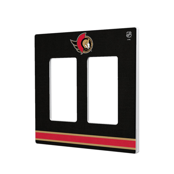 Ottawa Senators Stripe Hidden-Screw Light Switch Plate-3