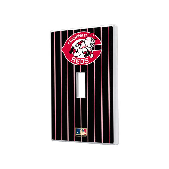 Cincinnati Reds 1978-1992 - Cooperstown Collection Pinstripe Hidden-Screw Light Switch Plate - 757 Sports Collectibles
