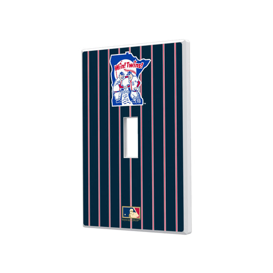 Minnesota Twins 1976-1986 - Cooperstown Collection Pinstripe Hidden-Screw Light Switch Plate - 757 Sports Collectibles