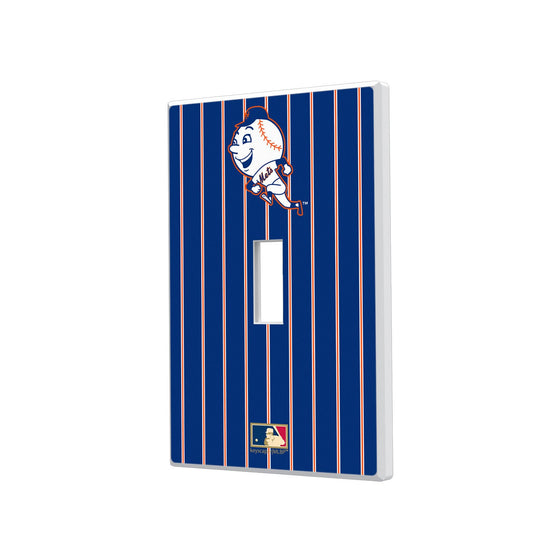 New York Mets 2014 - Cooperstown Collection Pinstripe Hidden-Screw Light Switch Plate - 757 Sports Collectibles