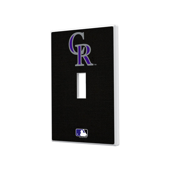 Colorado Rockies Solid Hidden-Screw Light Switch Plate - 757 Sports Collectibles