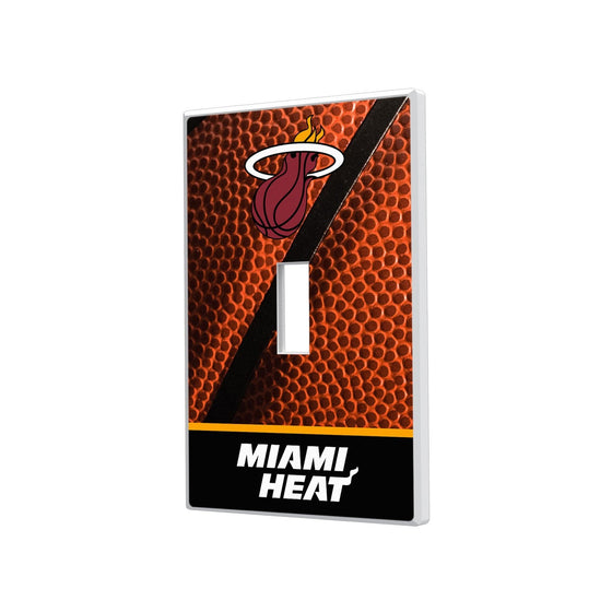 Miami Heat Basketball Hidden-Screw Light Switch Plate-0