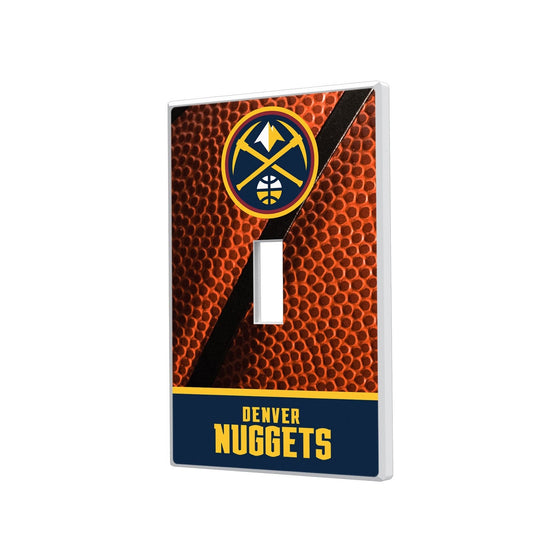 Denver Nuggets Basketball Hidden-Screw Light Switch Plate-0