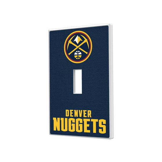 Denver Nuggets Solid Hidden-Screw Light Switch Plate-0