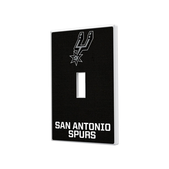 San Antonio Spurs Solid Hidden-Screw Light Switch Plate-0