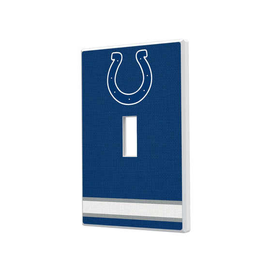 Indianapolis Colts Stripe Hidden-Screw Light Switch Plate - 757 Sports Collectibles