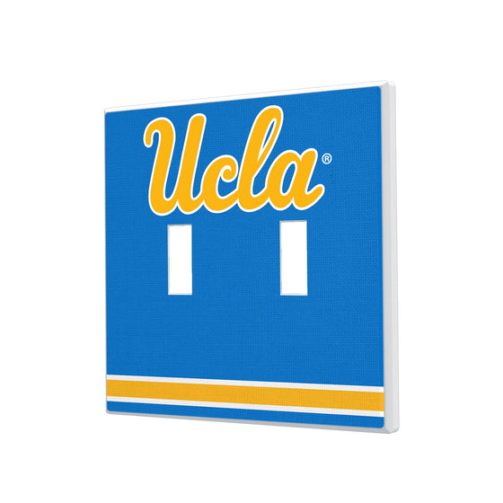 UCLA Bruins Stripe Hidden-Screw Light Switch Plate-2