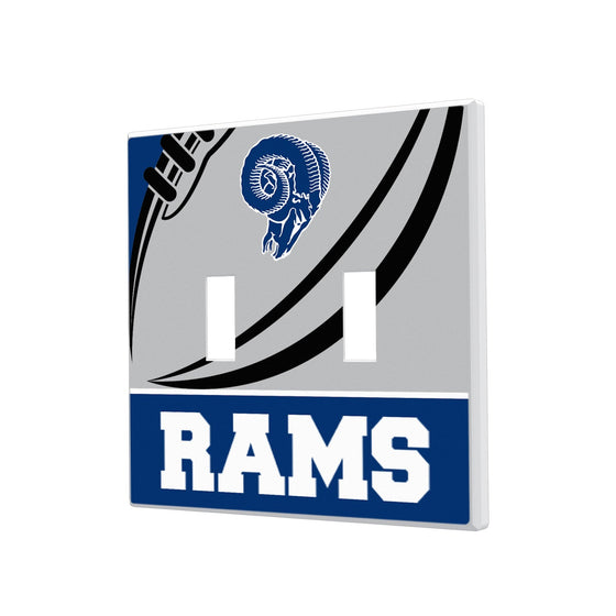Los Angeles Rams Passtime Hidden-Screw Light Switch Plate - 757 Sports Collectibles