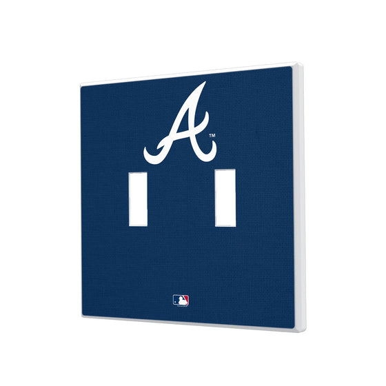 Atlanta Braves Solid Hidden-Screw Light Switch Plate - 757 Sports Collectibles