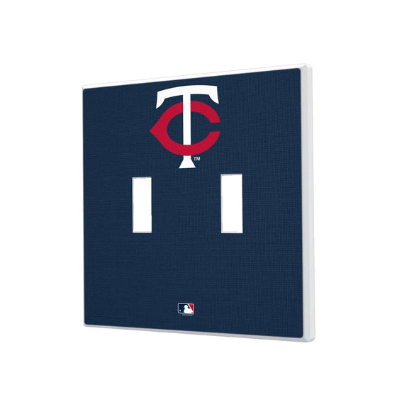 Minnesota Twins Solid Hidden-Screw Light Switch Plate - 757 Sports Collectibles