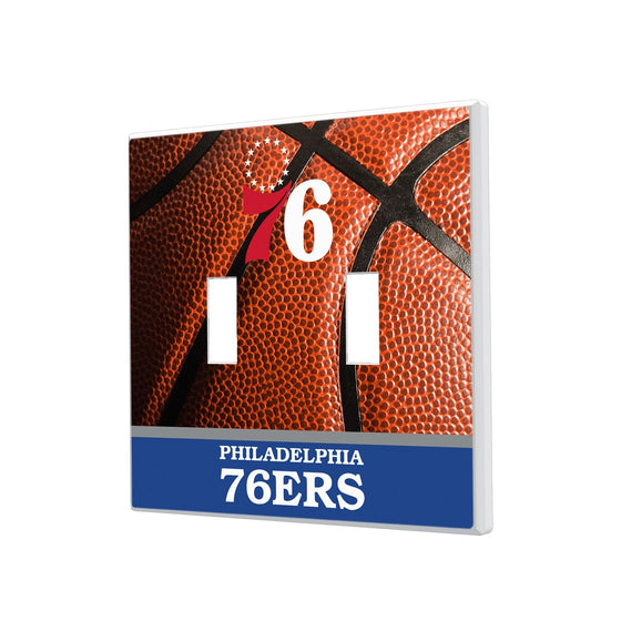 Philadelphia 76ers Basketball Hidden-Screw Light Switch Plate-2