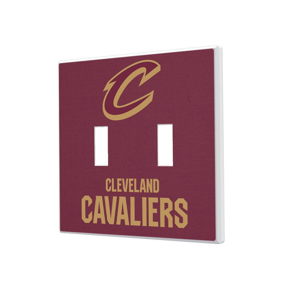 Cleveland Cavaliers Solid Hidden-Screw Light Switch Plate-2