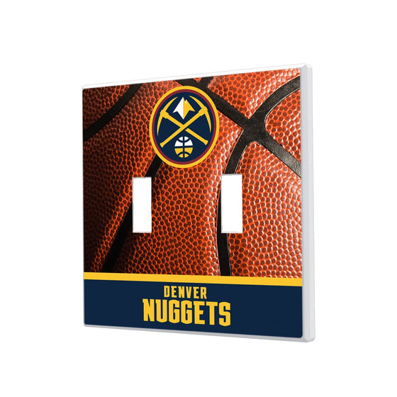 Denver Nuggets Basketball Hidden-Screw Light Switch Plate-2