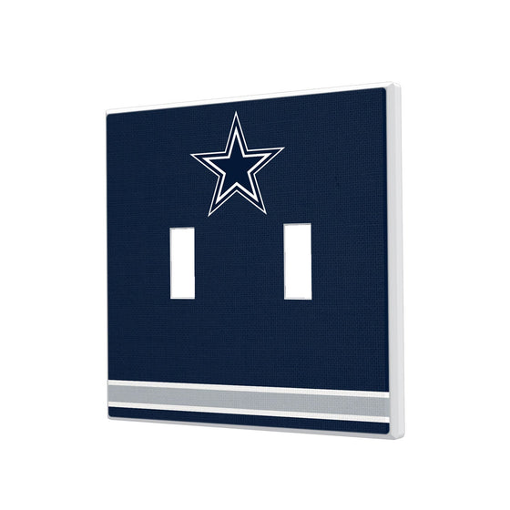 Dallas Cowboys Stripe Hidden-Screw Light Switch Plate - 757 Sports Collectibles