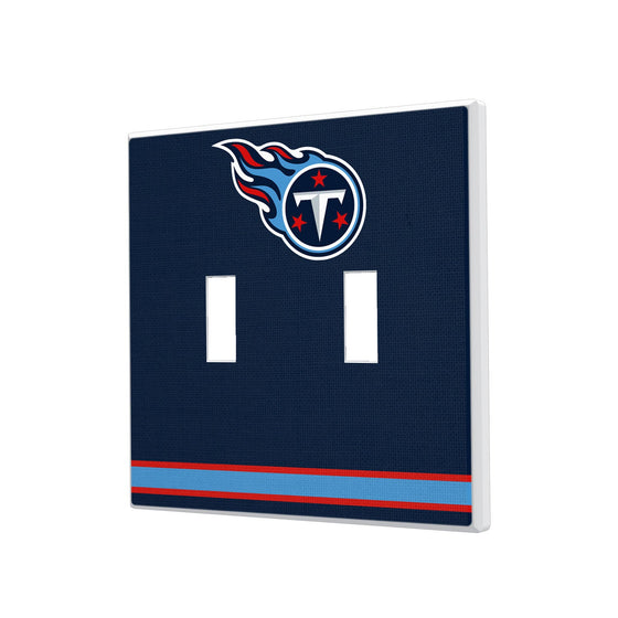 Tennessee Titans Stripe Hidden-Screw Light Switch Plate - 757 Sports Collectibles