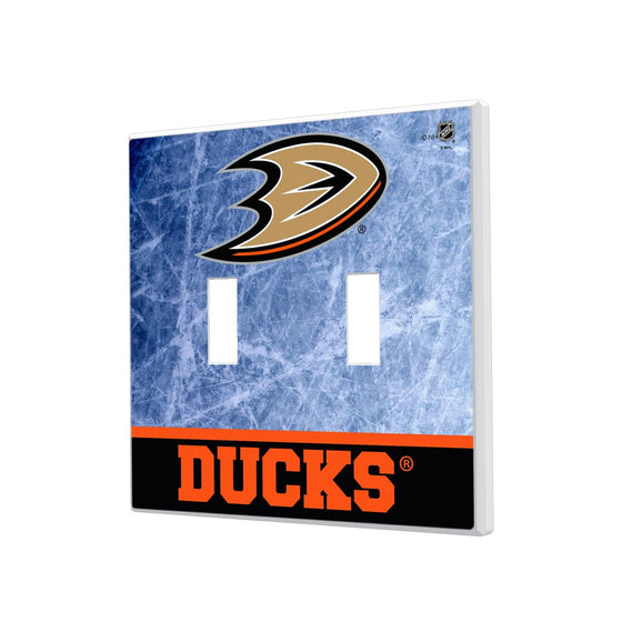 Anaheim Ducks Ice Wordmark Hidden-Screw Light Switch Plate-2