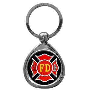 Firefighter Chrome Key Chain (SSKG) - 757 Sports Collectibles