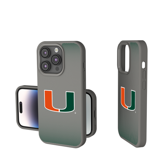Miami Hurricanes Linen Soft Touch Phone Case-0