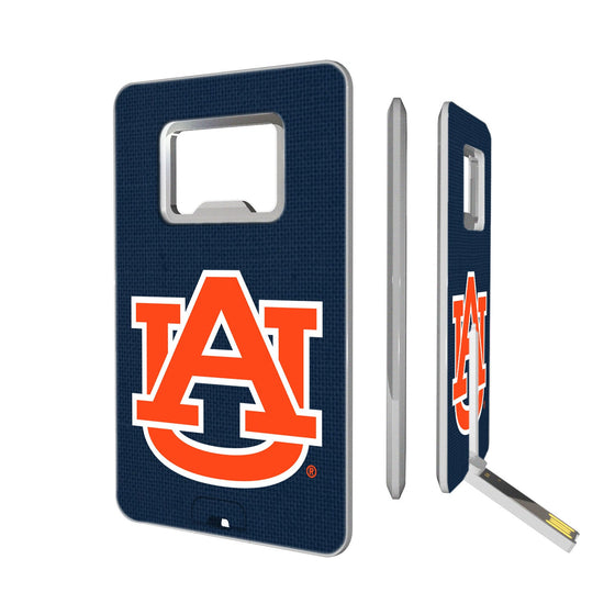 Auburn Tigers Solid Credit Card USB Drive with Bottle Opener 16GB-0