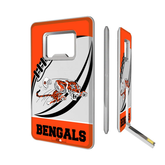 Cincinnati Bengals Passtime Credit Card USB Drive with Bottle Opener 32GB - 757 Sports Collectibles