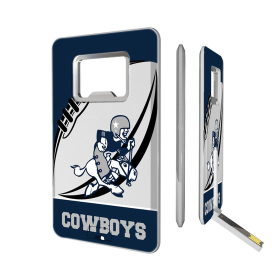 Dallas Cowboys 1966-1969 Historic Collection Passtime Credit Card USB Drive with Bottle Opener 32GB - 757 Sports Collectibles