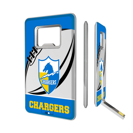 San Diego Chargers Passtime Credit Card USB Drive with Bottle Opener 32GB - 757 Sports Collectibles