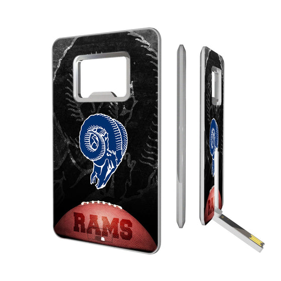 Los Angeles Rams Legendary Credit Card USB Drive with Bottle Opener 32GB - 757 Sports Collectibles