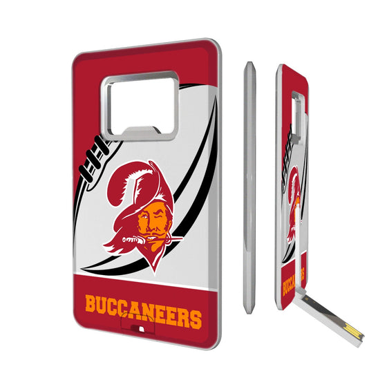 Tampa Bay Buccaneers Passtime Credit Card USB Drive with Bottle Opener 32GB - 757 Sports Collectibles