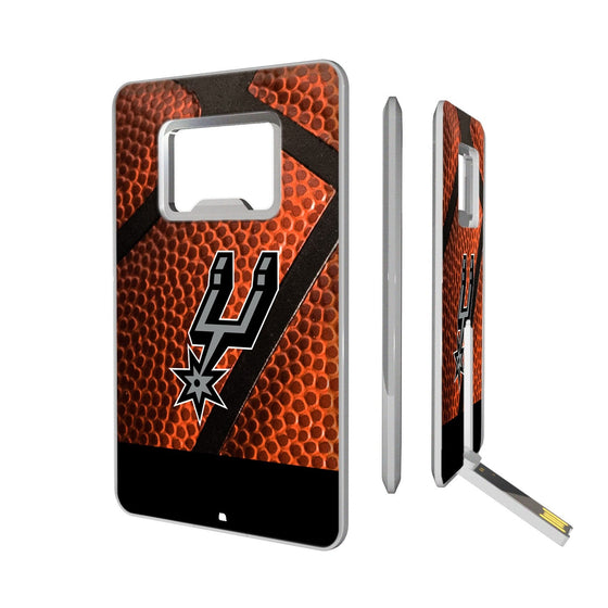 San Antonio Spurs Basketball Credit Card USB Drive with Bottle Opener 32GB-0