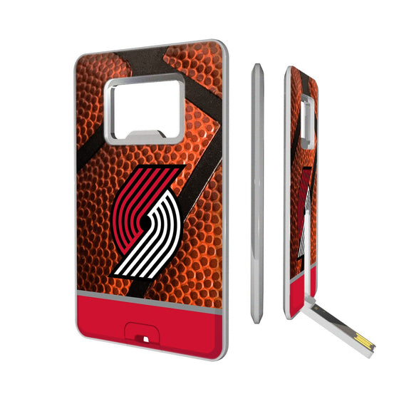 Portland Trail Blazers Basketball Credit Card USB Drive with Bottle Opener 32GB-0