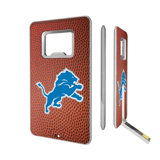 Detroit Lions Football Credit Card USB Drive with Bottle Opener 16GB - 757 Sports Collectibles