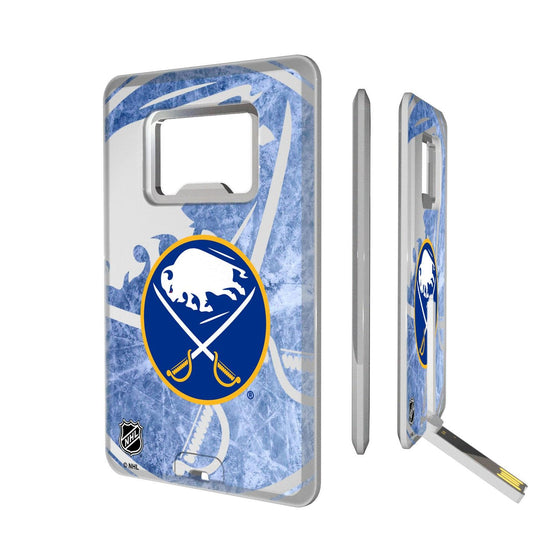 Buffalo Sabres Ice Tilt Credit Card USB Drive with Bottle Opener 32GB-0