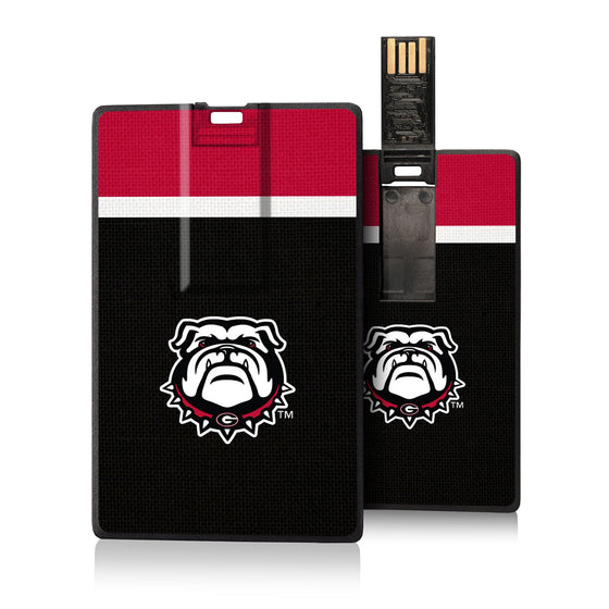 Georgia Bulldogs Stripe Credit Card USB Drive 16GB-0