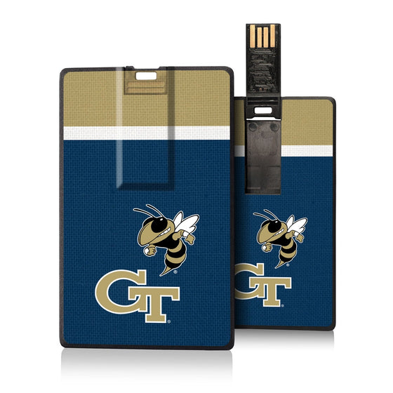 Georgia Tech Yellow Jackets Stripe Credit Card USB Drive 16GB-0