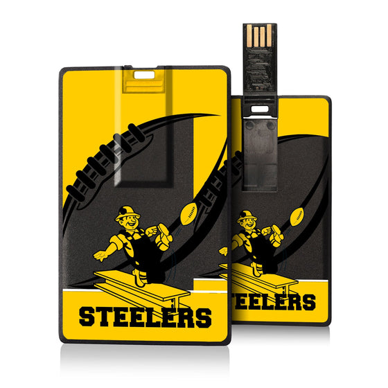 Pittsburgh Steelers 1961 Historic Collection Passtime Credit Card USB Drive 32GB - 757 Sports Collectibles
