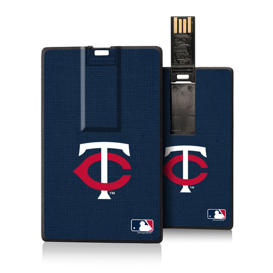 Minnesota Twins Twins Solid Credit Card USB Drive 16GB - 757 Sports Collectibles