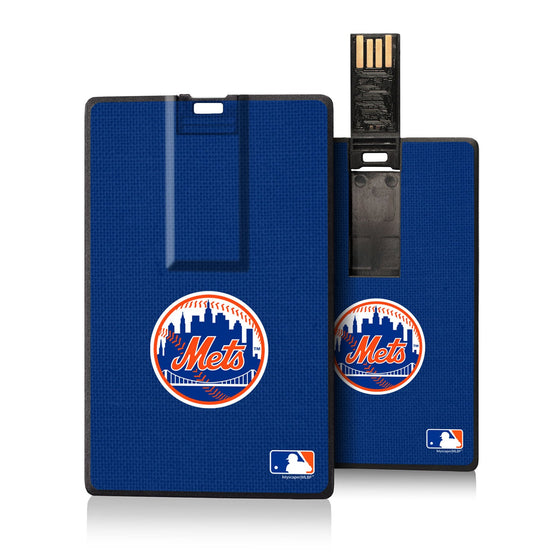 New York Mets Mets Solid Credit Card USB Drive 16GB - 757 Sports Collectibles