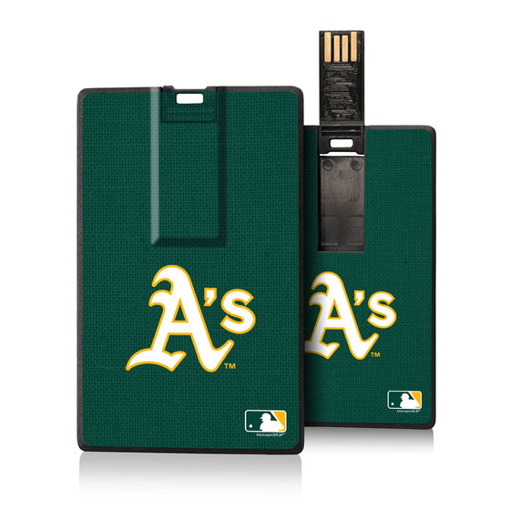 Oakland Athletics Athletics Solid Credit Card USB Drive 16GB - 757 Sports Collectibles
