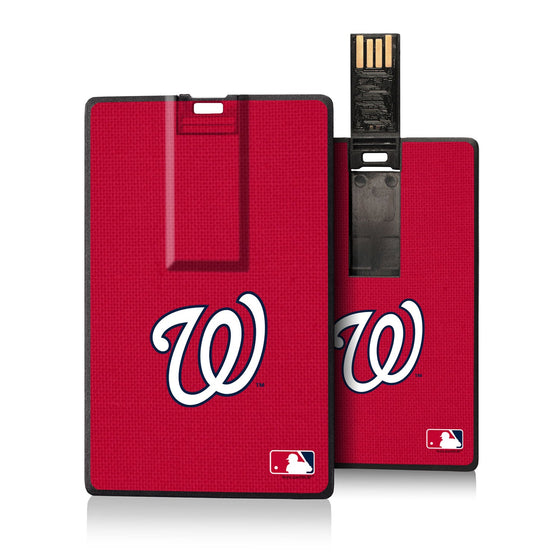 Washington Nationals Nationals Solid Credit Card USB Drive 16GB - 757 Sports Collectibles