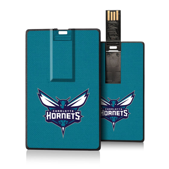 Charlotte Hornets Solid Credit Card USB Drive 32GB-0