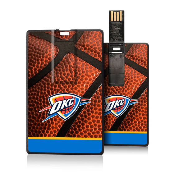Oklahoma City Thunder Basketball Credit Card USB Drive 32GB-0