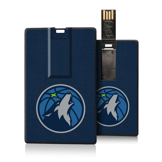 Minnesota Timberwolves Solid Credit Card USB Drive 32GB-0
