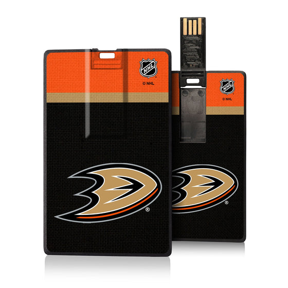 Anaheim Ducks Stripe Credit Card USB Drive 32GB-0