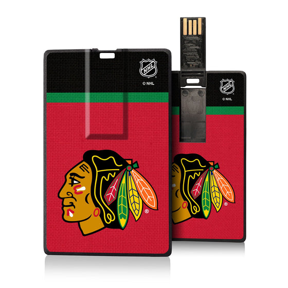 Chicago Blackhawks Stripe Credit Card USB Drive 32GB-0