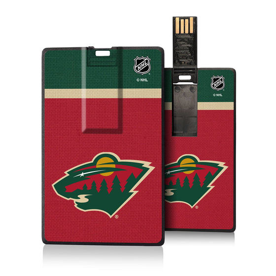 Minnesota Wild Stripe Credit Card USB Drive 32GB-0