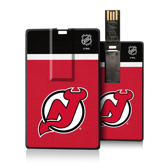 New Jersey Devils Stripe Credit Card USB Drive 32GB-0