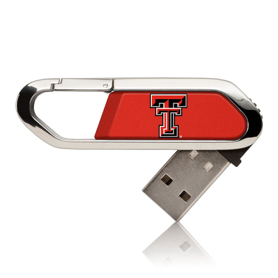 Texas Tech Red Raiders Solid USB 16GB Clip Style Flash Drive-0