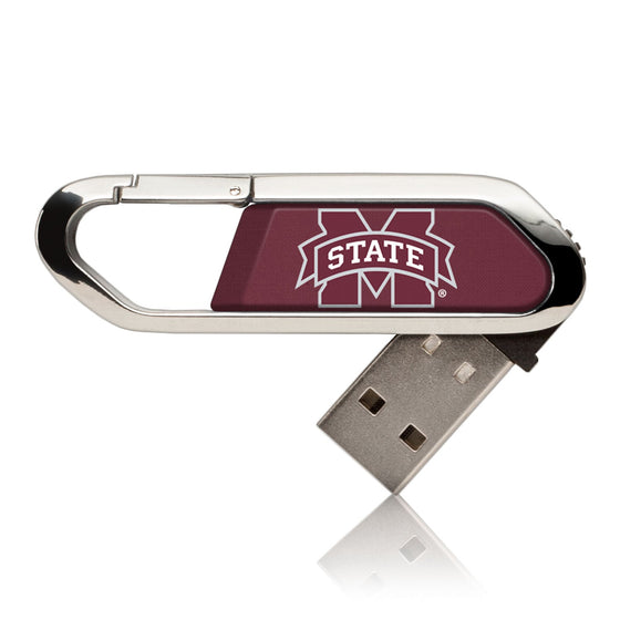 Mississippi State Bulldogs Solid USB 16GB Clip Style Flash Drive-0
