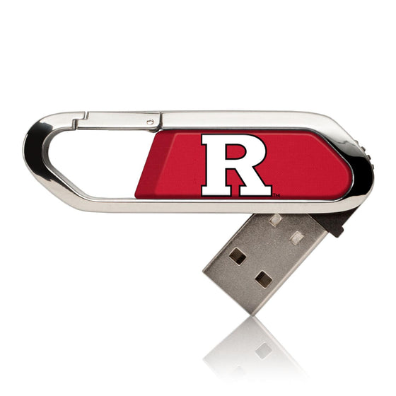 Rutgers Scarlet Knights Solid USB 32GB Clip Style Flash Drive-0