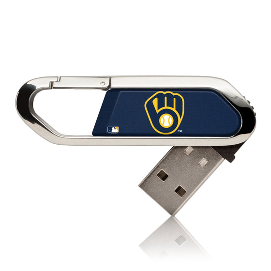 Milwaukee Brewers Solid USB 16GB Clip Style Flash Drive - 757 Sports Collectibles